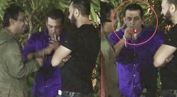 Salman Khan Smoking at Ganesh Utsav, Trolled by Fans [VIDEO]