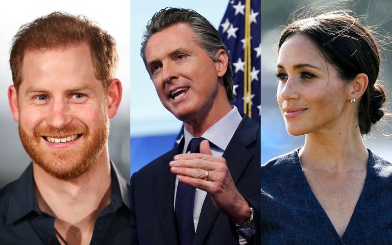 Meghan Markle, Prince Harry, Gavin Newsom